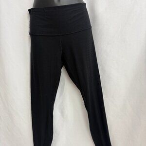 Lululemon Black Leggings Skinny High Waisted Size 8 Yoga Pilates Essential Fit
